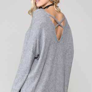 NWT Cross front and back top